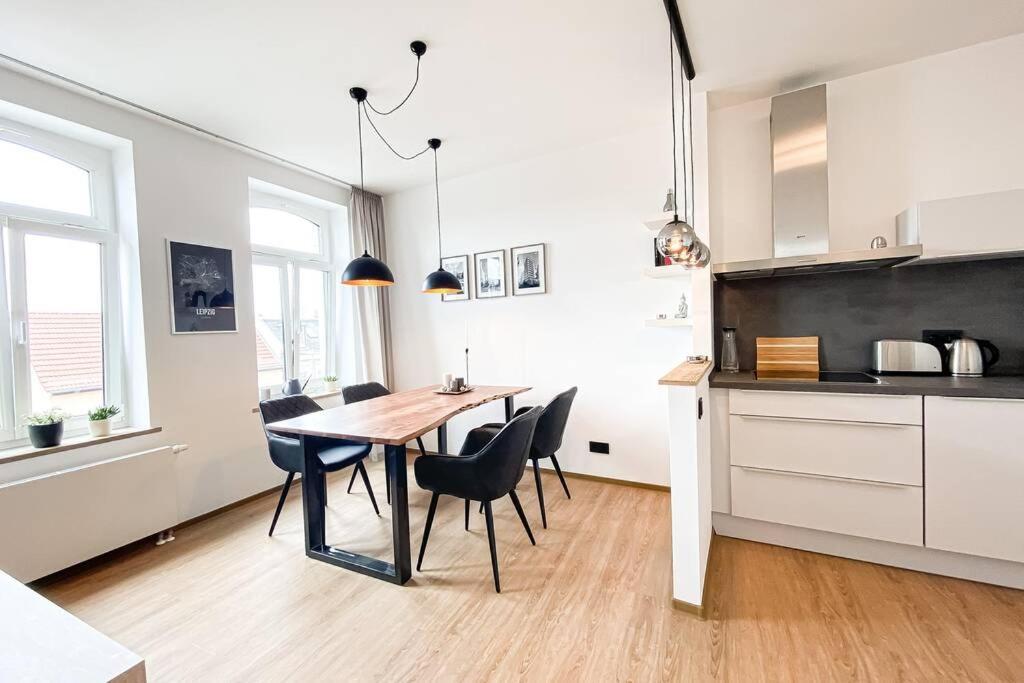 Luxus-Apartment In Leipzig Mit Privat-Parkplatz Exterior foto